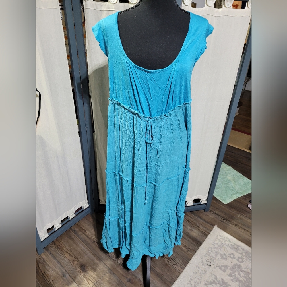 (4291)Forbidden,  Dress. L, Blue,